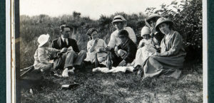 Edwardian Family Picnic Vintage Photograph