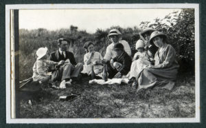 Edwardian Family Picnic Vintage Photograph