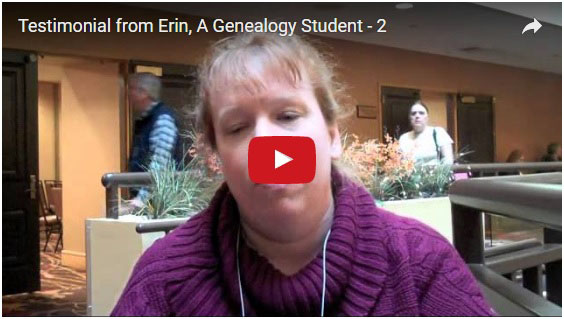 Erin genealogy student review video