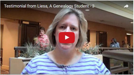 Liesa genealogy student review video